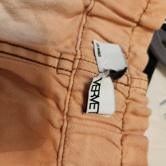 Vervet Sienna Super High Rise Paperbag Denim Shorts Size Medium - Picture 10 of 12